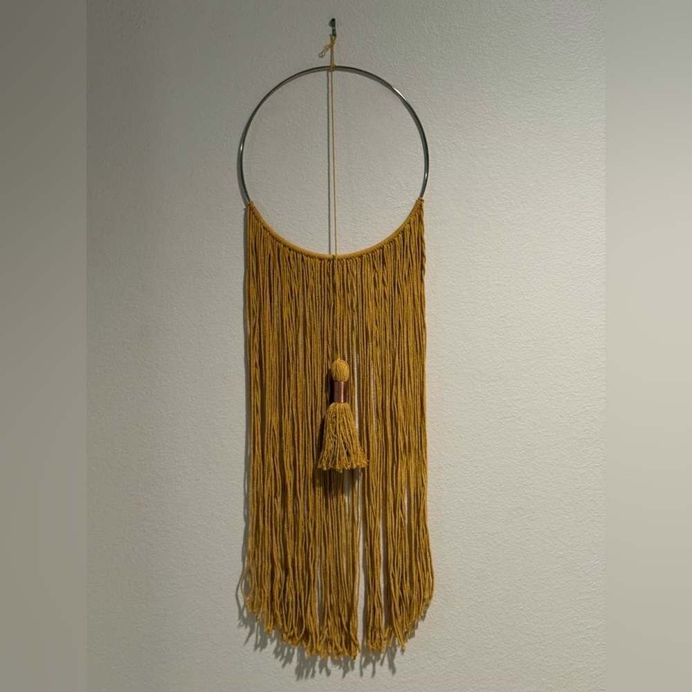 Mustard Yellow Boho Wall Hanging Decor